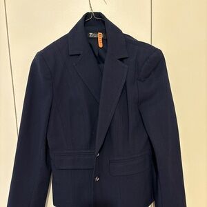New York and company navy blue suit set